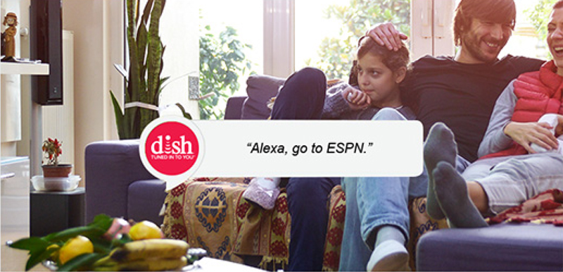 Dish with Alexa in home